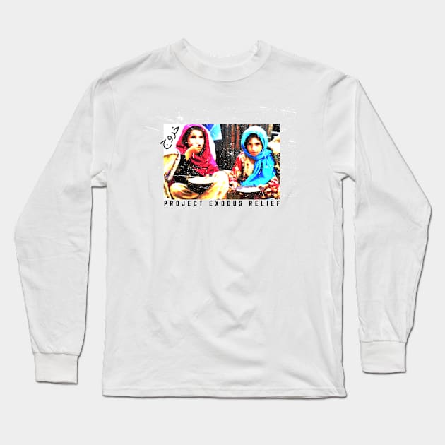 Afghan girls (light background) Long Sleeve T-Shirt by Pro Exodus Relief 